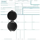 ZHUKEYONG Fingerprint Kit FD-258 Cards, Reusable Ink Pad and Instructions, 11-1-20 Newest Version- 5 Pack