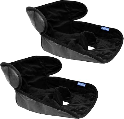 INFANZIA Piddle Pad Car Seat Protector Black 2pcs Waterproof