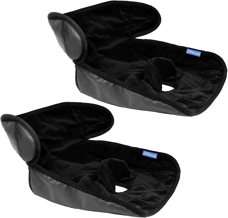 INFANZIA Piddle Pad Car Seat Protector Black 2pcs Waterproof