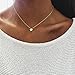 UNKE Cute Star Necklace Rhinestone Pendants Dangle Choker Collarbone Chain Delicate Charms Jewelry