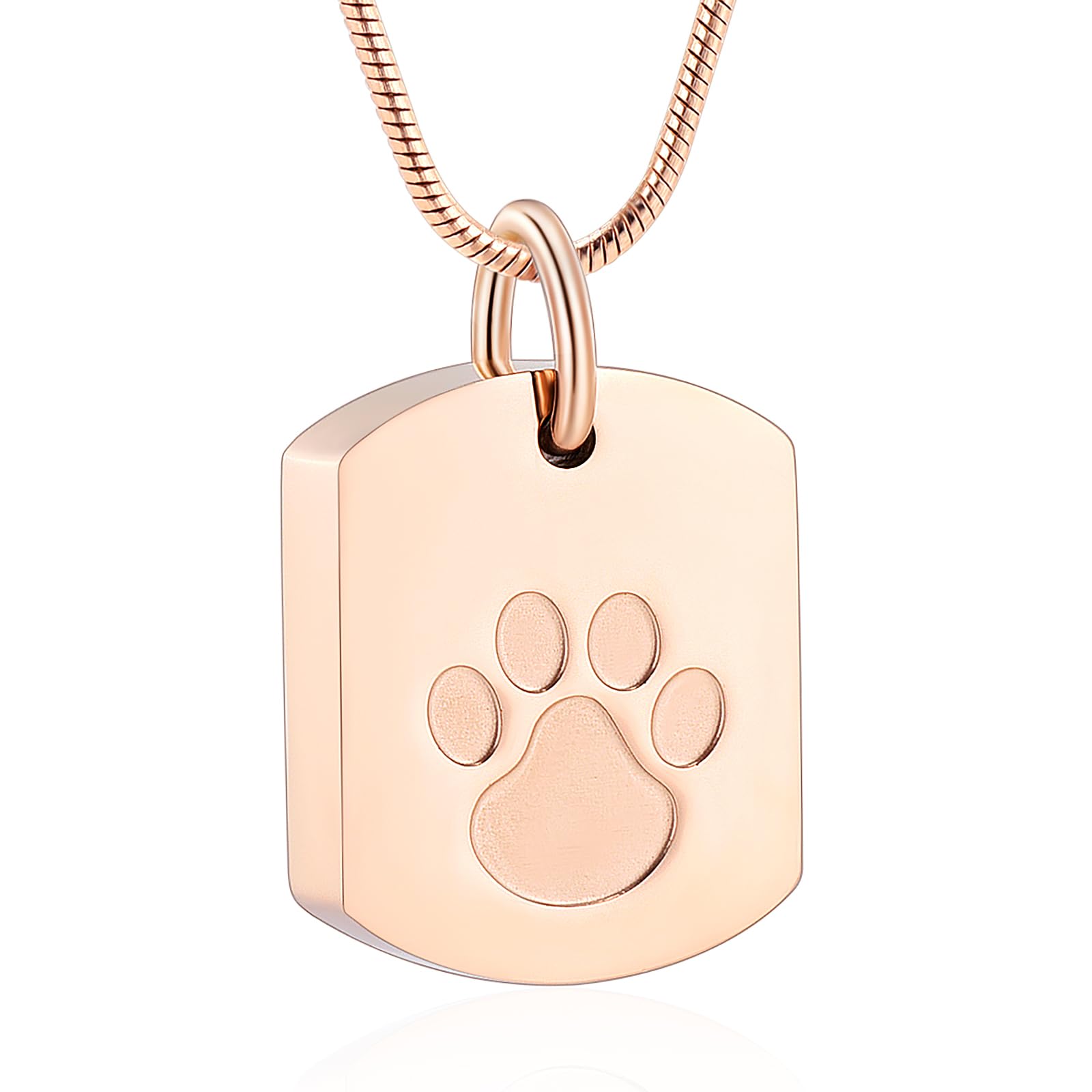 Personalized Ash Necklace for Dog - Custom Photo&Text Pet Ashes Necklace,Pet/Dog Urn Necklace for Ashes,Dog Ashes Keepsake Necklace,Pet Cremation Jewelry ash