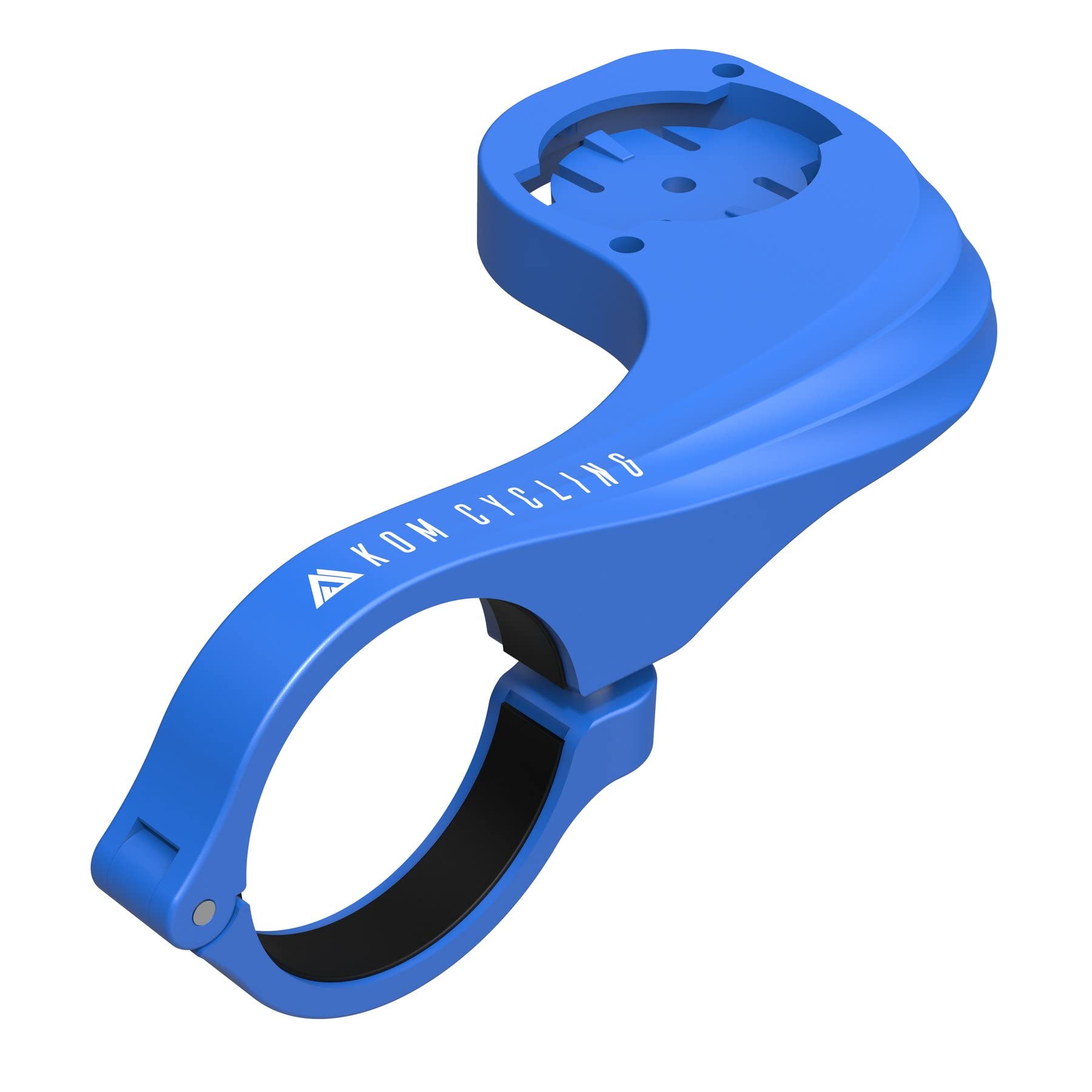 KOM Cycling Computer Mount designed to be used with Garmin Edge Series - Compatible with a range of Garmin commuters including Garmin Edge 530 Mount and Garmin 830 (Blue) — image 1