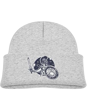 Kids Fashion Spartan Warrior In Universe Casual Flexible Winter Knit Hats/Ski Cap/Beanie/Skully Hat Cap