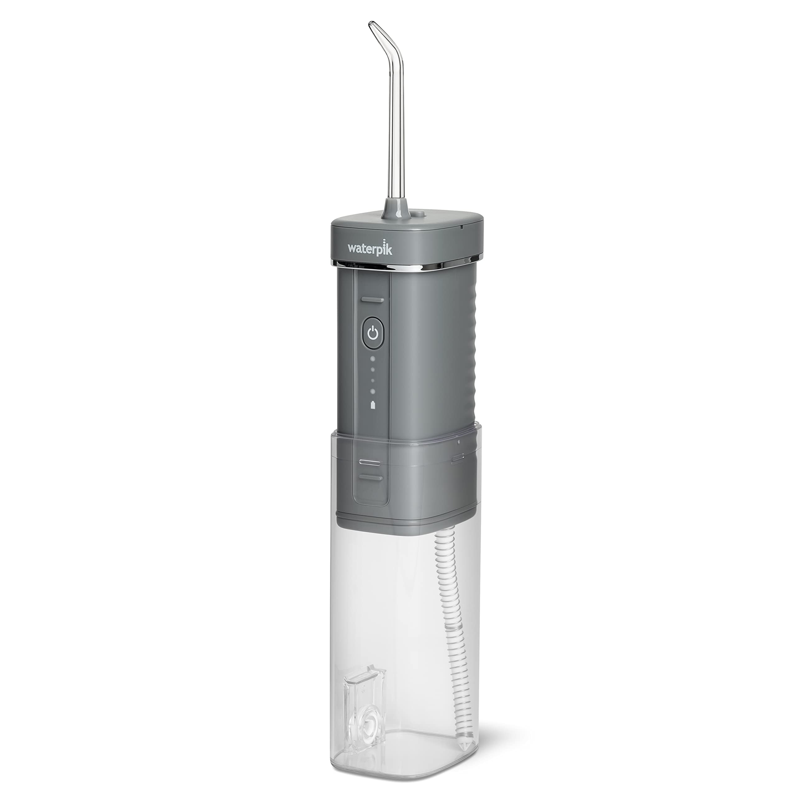 Photo 1 of Waterpik Cordless Slide Professional Water Flosser, Portable Collapsible for Travel and Storage, with Travel Bag and 4 Tips, ADA Accepted, Rechargeable and Waterproof, Modern Gray WF-17CD017-1