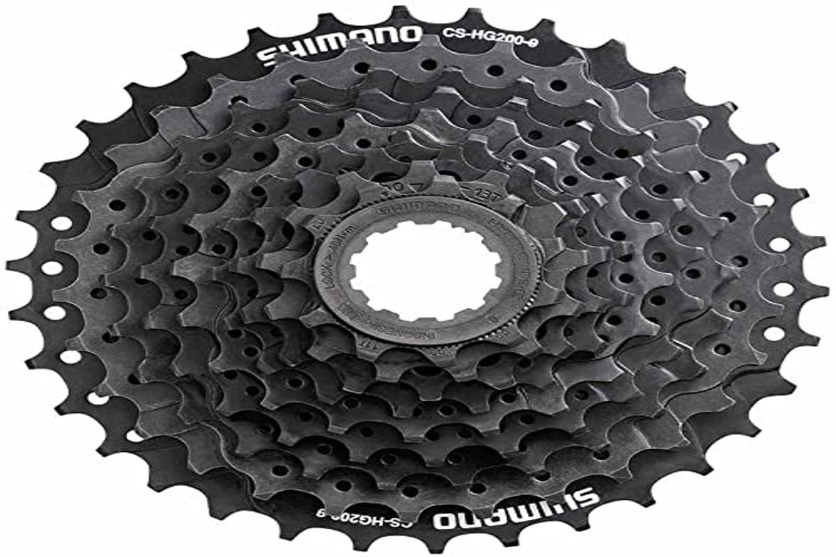 SHIMANO Unisex Adulto Kassette 9 Fach, Black, Einheit EU
