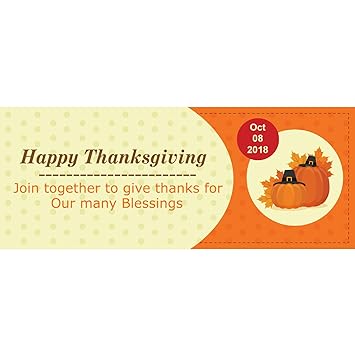 10 X 4 Events Bannerbuzz Happy Thanksgiving Sale Banner 11 Oz Pvc