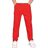 CAMLAKEE Boys' Stretch Pull on Chino Pants Kids School Uniform Yonth Twill Pants