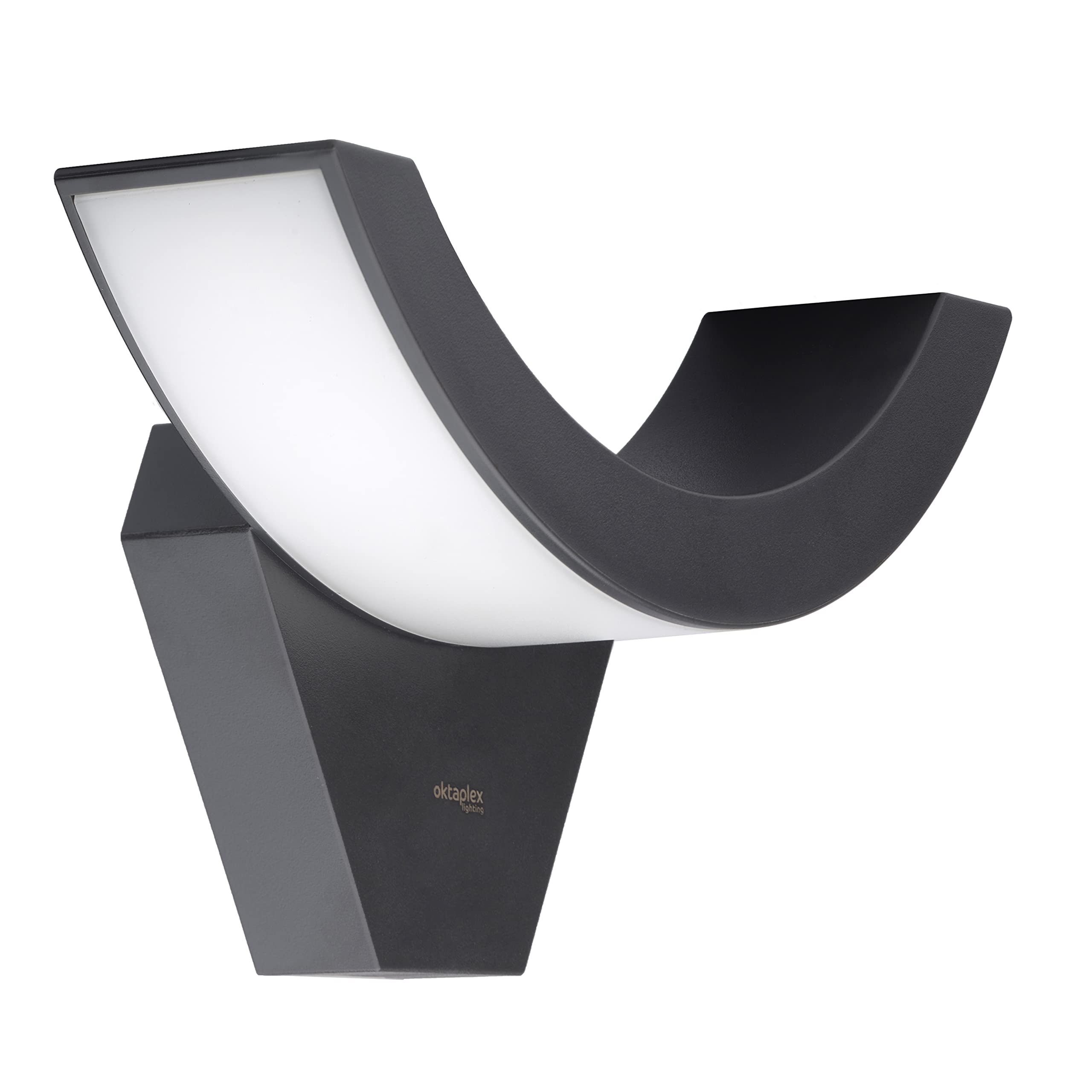 Oktaplex Lighting Lima LED Outdoor Wall Light 10 W IP54 Waterproof | Outdoor Light 3000 K Warm White | Exterior Light | Wall Outside Anthracite