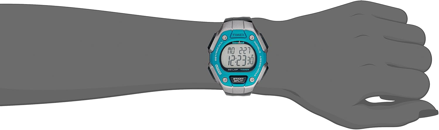 Timex Women's Ironman 30-Lap Digital Quartz Mid-Size Watch, White/Silver-Tone - TW5K89400: Timex: Watches