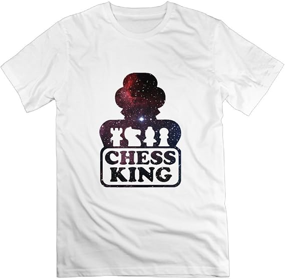Amazon ヒカリ メンズ 半袖 チェスの王 ゲーム 宇宙柄 駒 オリジナル ティー Tシャツ 3x Tシャツ カットソー 通販