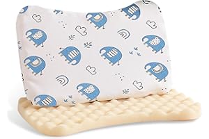 WITTOP Toddler Pillow with Pillowcase for 3-5Years - Soft Kids Pillow, Breathable Kids Pillow for Sleeping, Comfortable for All Seasons