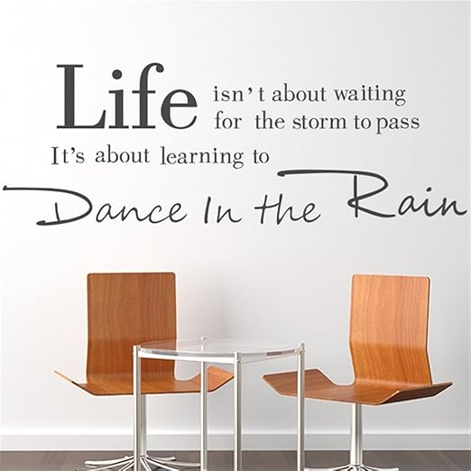 Amazon Com Uniavs Wall Art Stickers Quotes And Sayings Life Isn T