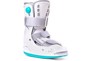 Shuyan Jiao Air Cam Walker Fracture Boot, Medical Inflatable Walking Boot, Orthopaedic boot for Sprained Ankle, Stress Fracture, Broken Foot or Achilles Tendonitis (Manual Inflation, M)