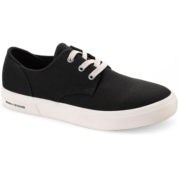 Amazon.com | SUN STONE Mens Black Cushioned Jett Round Toe  display picture 1