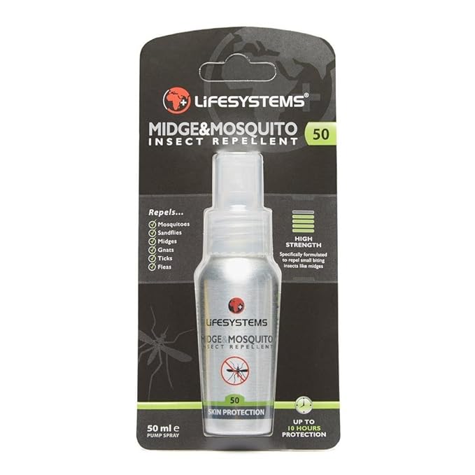 LIFESYSTEMS Midge & Mosquito 50ml Insect Repellent Spray Amazon.co.uk