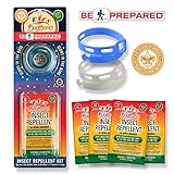 Bug Band Be Prepared Combo Wristband Towelettes, Blue/Glow