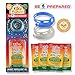 Bug Band Be Prepared Combo Wristband Towelettes, Blue/Glow