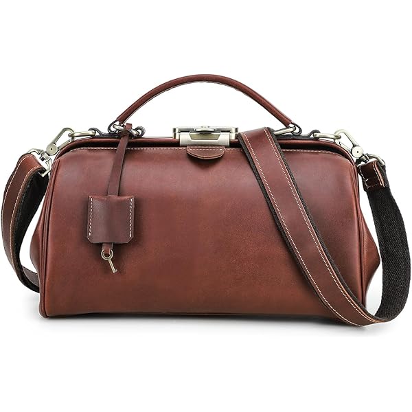 Maletín De Doctor En Piel Negra - Bolso De Trabajo - Cuero