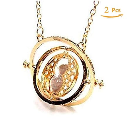 U&X Harry Potter halsketten Zeitumkehrer Hermine Sand Anhänger mit Sanduhr Kostüm Requisiten Cosplay Fans