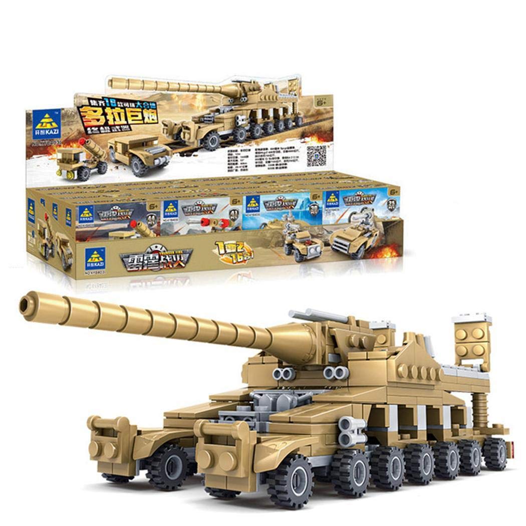 FastDirect New Kids Children Puzzle Assembled Building Blocks Cannon Tank 16 in 1 Toy Set Building & Construction Toys