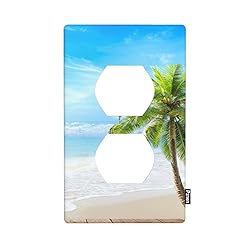 Pznen Hawaiian Beach Ocean Duplex Wall Plates
