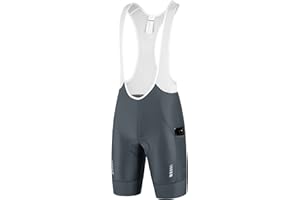 Przewalski Men's Cycling Bike Bib Shorts with Phone Pockets,4D Padded Breathable Biking Bicycle Bib Tights