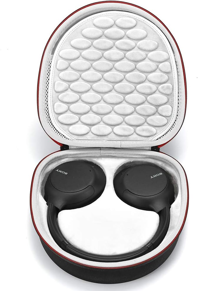 Hard Case for Sony WH-CH700N/Sony WH-CH710N Wireless Noise Cancelling Headphones, Travel Carrying Storage Bag - Black+Gray