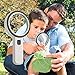 30X Magnifying Glass with Light - Handheld 12 LED Lighted Illuminated Large Lit Magnifier for Kids & Seniors Reading, Jewelers, Coins, Inspection, Exploring