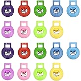 PATIKIL Plastic Cord Lock, 100 Pack Single Hole Toggle Stopper Round Ball Shaped Adjustable Cord Stops Fastener for Paracord, Camping, Hiking, Shoelace Replacement, 10 Colors