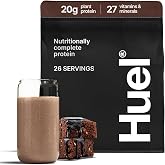 Huel Vegan Protein Powder | Complete Nutrition | 20g Protein | Chocolate Fudge Brownie | 26 Servings | 100% Plant-Based | 27 Vitamins &amp; Minerals, Gluten Free, Non-GMO, Lactose Free