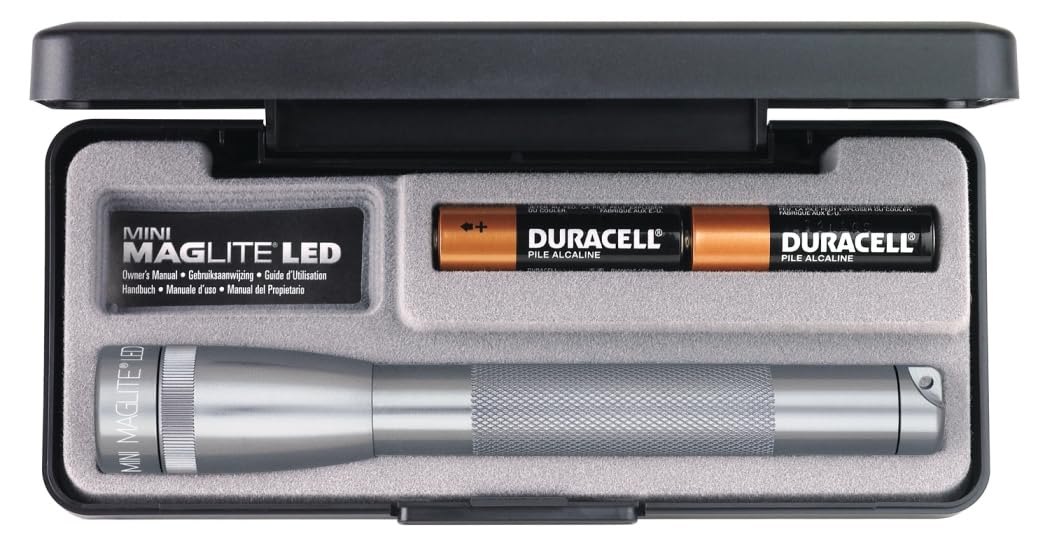 Maglite Boxed AA LED Mini (Grey)