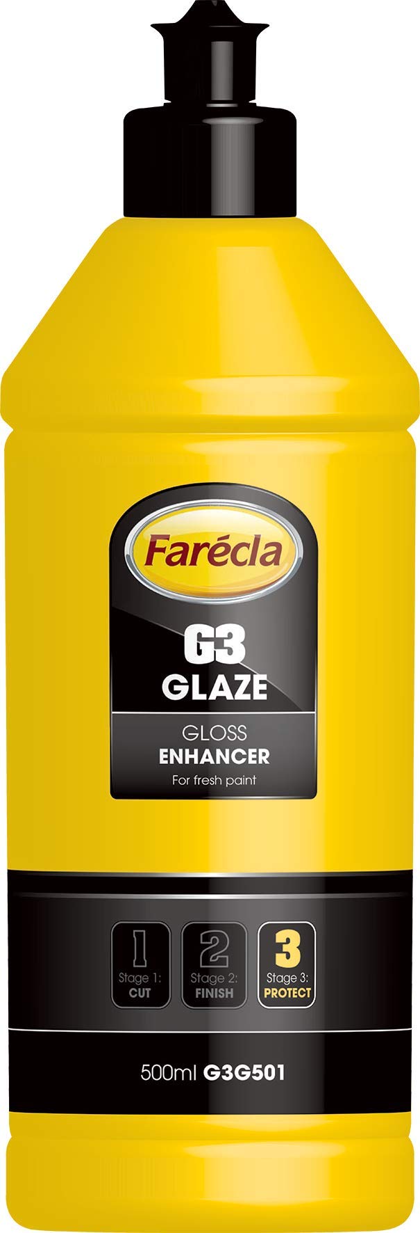 Farécla G3 Glaze Gloss Enhancer 500ml (G3G501) – Fills Minor Swirls and Scratches, Restores Colour and Shine, Adds Water-Repellent Protective Layer, Bodyshop Safe