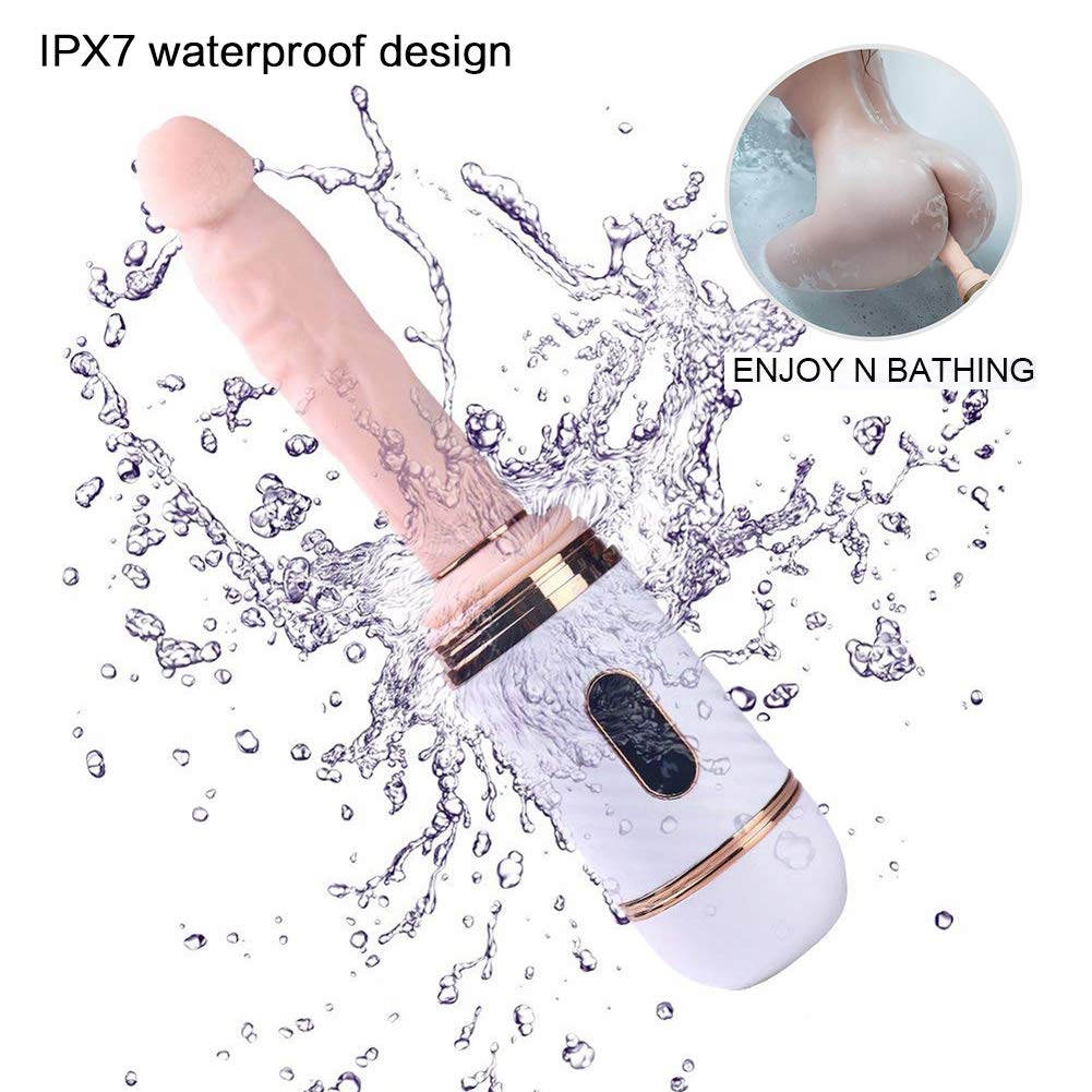 Urnight Vibrating Massager 7 modalità di Spinta e 7 Livelli di Vibrazione con Telecomando Wireless