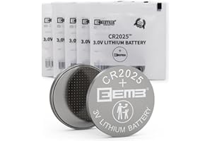 EEMB 5 Pack CR2025 3V Lithium Battery Button Coin Cell Batteries 2025 for Key FOBs, calculators, Coin counters, Watches, Hear