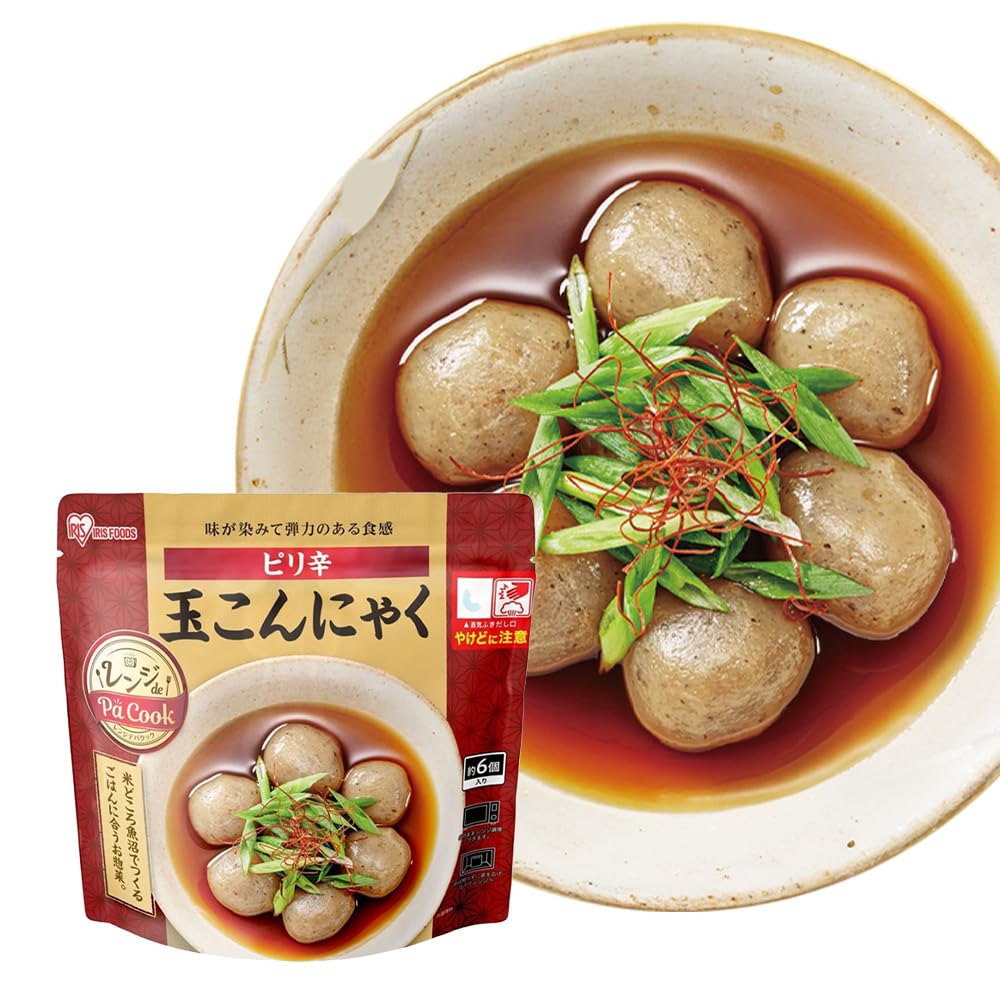 アイリスオーヤマ レトルト ピリ辛玉こんにゃく 145g 惣菜 レトルト食品 おかず レンチン レンジアップ レンジde Pa Cook商品画像