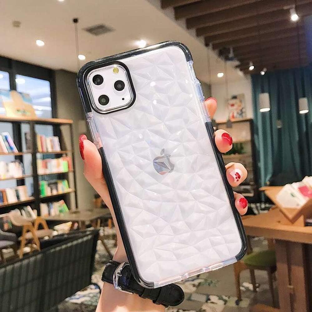 Winzizo iPhone 11 Pro Case, Crystal Clear Gel Rubber Slim Soft TPU Shockproof Drop Phone Protective Cover Compatible for 6.5 inch iPhone 11 Pro (Black)