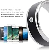ASHATA Smart NFC Ring Waterproof Wearable Finger Device for Mobile Phone Size 7 view 4