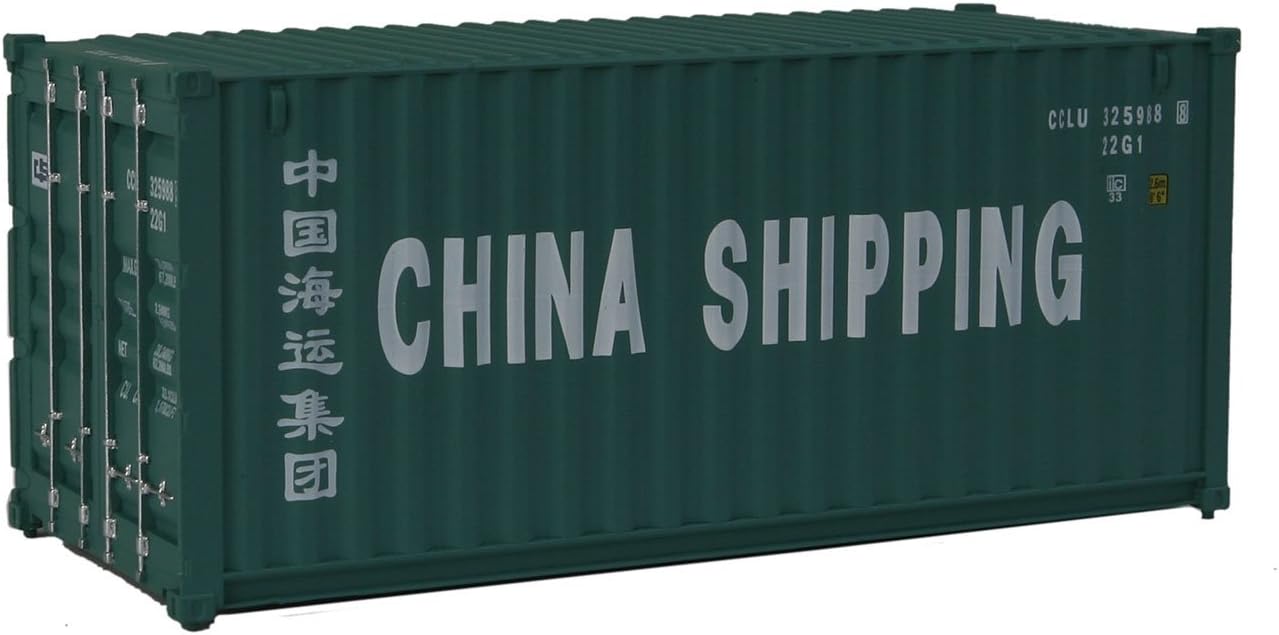 Amazon Com Walthers Scenemaster Ho Scale Model Of China Shipping Green White Billboard Lettering Corrugated Container Toys Games