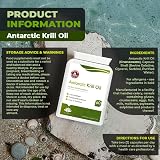 Hellenia 100% Antarctic Krill Oil 500mg 60 Softgels DHA EPA Astaxanthin view 5