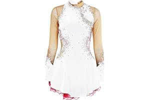 Figure Skating Dress for Girls Velvet Ice Skating Competition Wear Roller Skating Clothes Gymnastics Leotards
