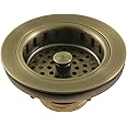 Kingston Brass KBS1003 Made to Match Basket Strainer, 4-1/2" Diameter, Antique Brass
