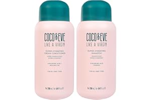 Coco & Eve Like a Virgin Shampoo & Conditioner Bundle Set - Natural, Sulfate free Hair Care with Argan Oil, Coconut and Avoca