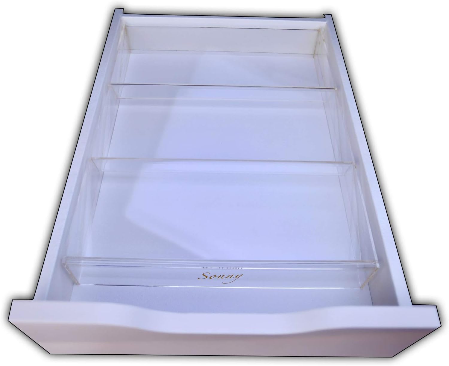 Sonny Cosmetics Acrylic Foundation Makeup drawer organizer Alex Display Rack