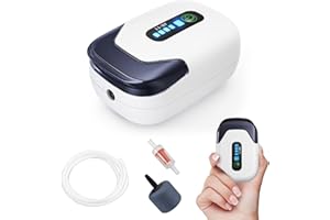 MoonOrange Aquarium Air Pump, Rechargeable Portable Oxygen Pump with Single/Dual Outlets, Quiet Aerator for Fish Tank up to 30/70 Gallon, Outdoor Fishing, Fish Transport and Power Cut.