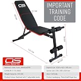 OZE SPORTS Adjustable Weight Bench 7 Position Incline Decline Foldable Home Gym view 3