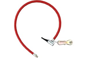 for Bicycle Air Pump Replacement Hose with Metal Nozzle Connector for Bike Tire Inflator Extension Tube Compatible with Floor