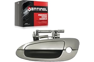S Sentinel Parts Outside Exterior Door Handle Front Left Driver Side KY2 Polished Pewter Metallic Compatible with 2002-2006 Nissan Altima Replaces # NI1310123, 80607-8J009