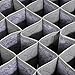 Underwear Organizers,Bamboo Foldable Drawer Dividers Collapsible Socks Organizer 30 Grid Apparel Storage Box for Storing Baby Clothes, Thin Socks, Handkerchiefs, Scarf, Ties (2 Packs)