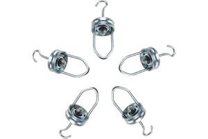 AuInLand 5 Packs Rotating Swivel Hook for Powder Coating Painting, 55lbs Bearing Capacity Each