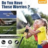 Avyvi 100FT Expandable Garden Hose, 8 Function Spray Nozzle, Brass Connectors view 8